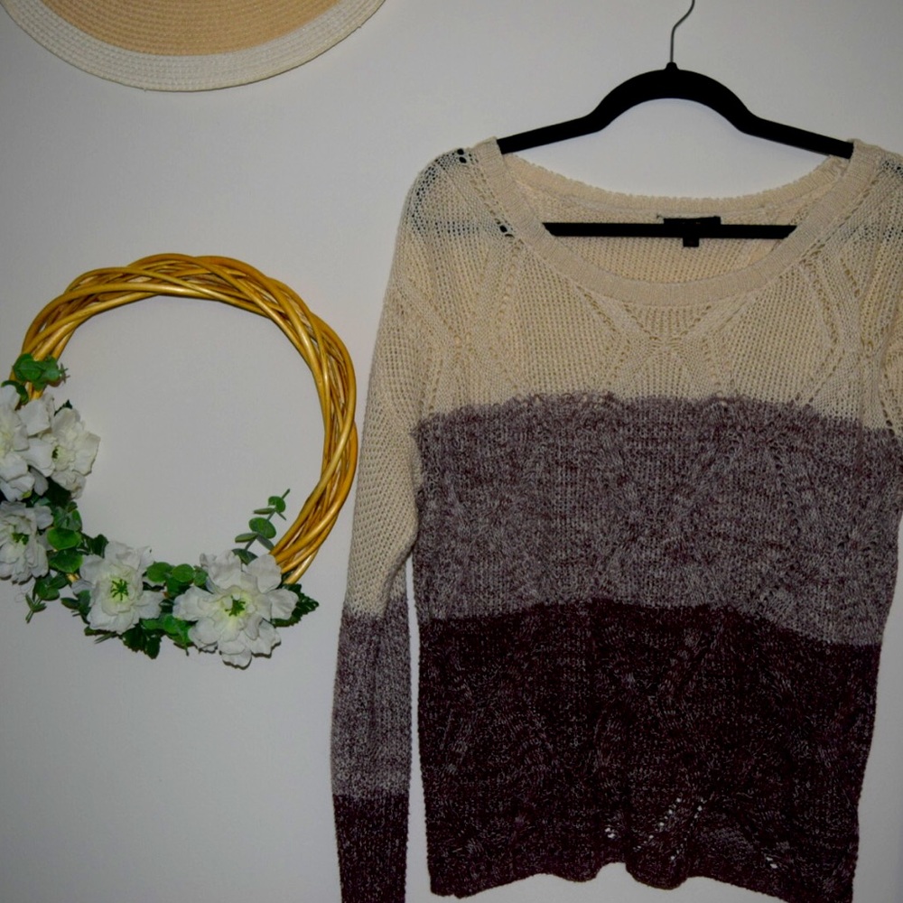EM Tri-Color Sweater